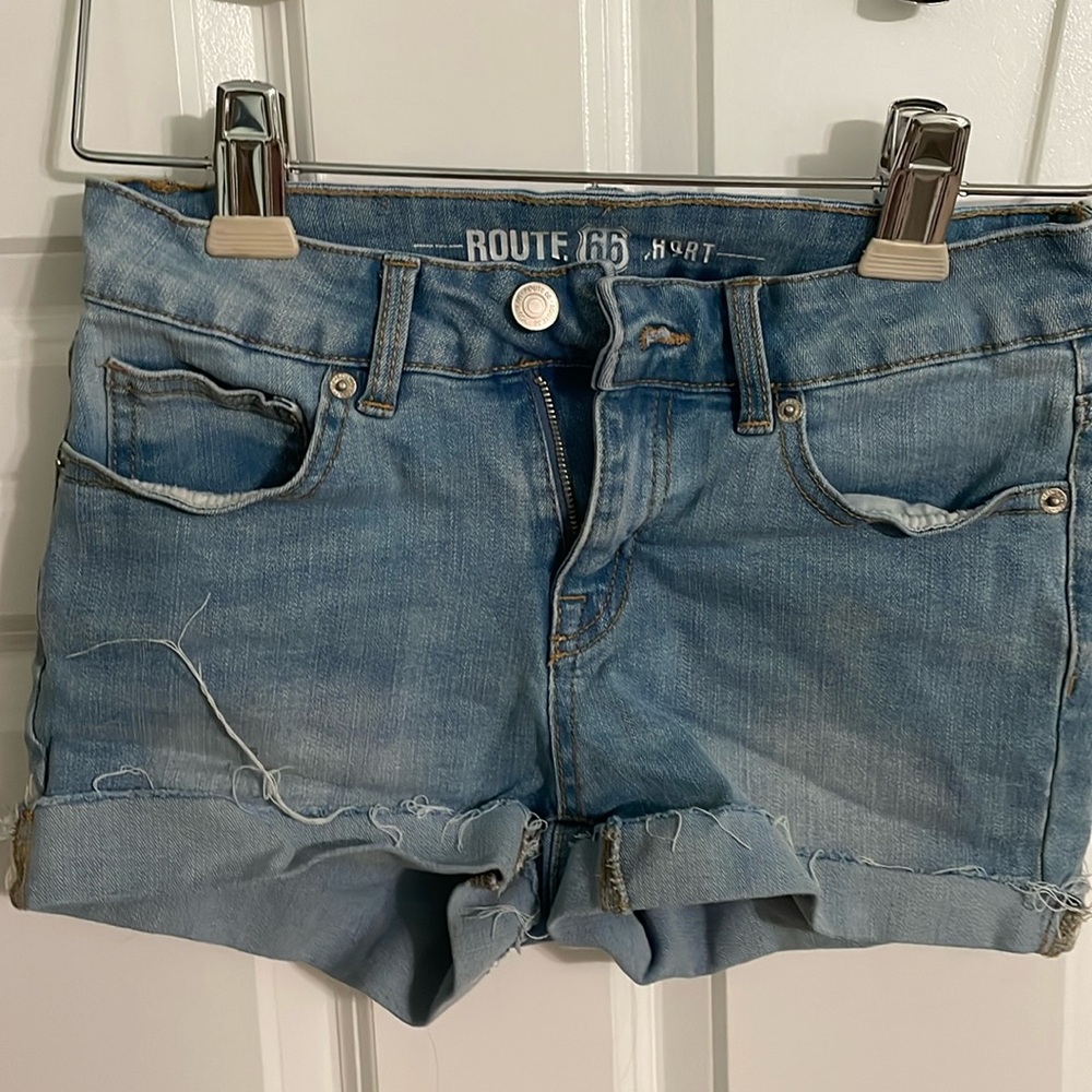 Route 66 denim shorts